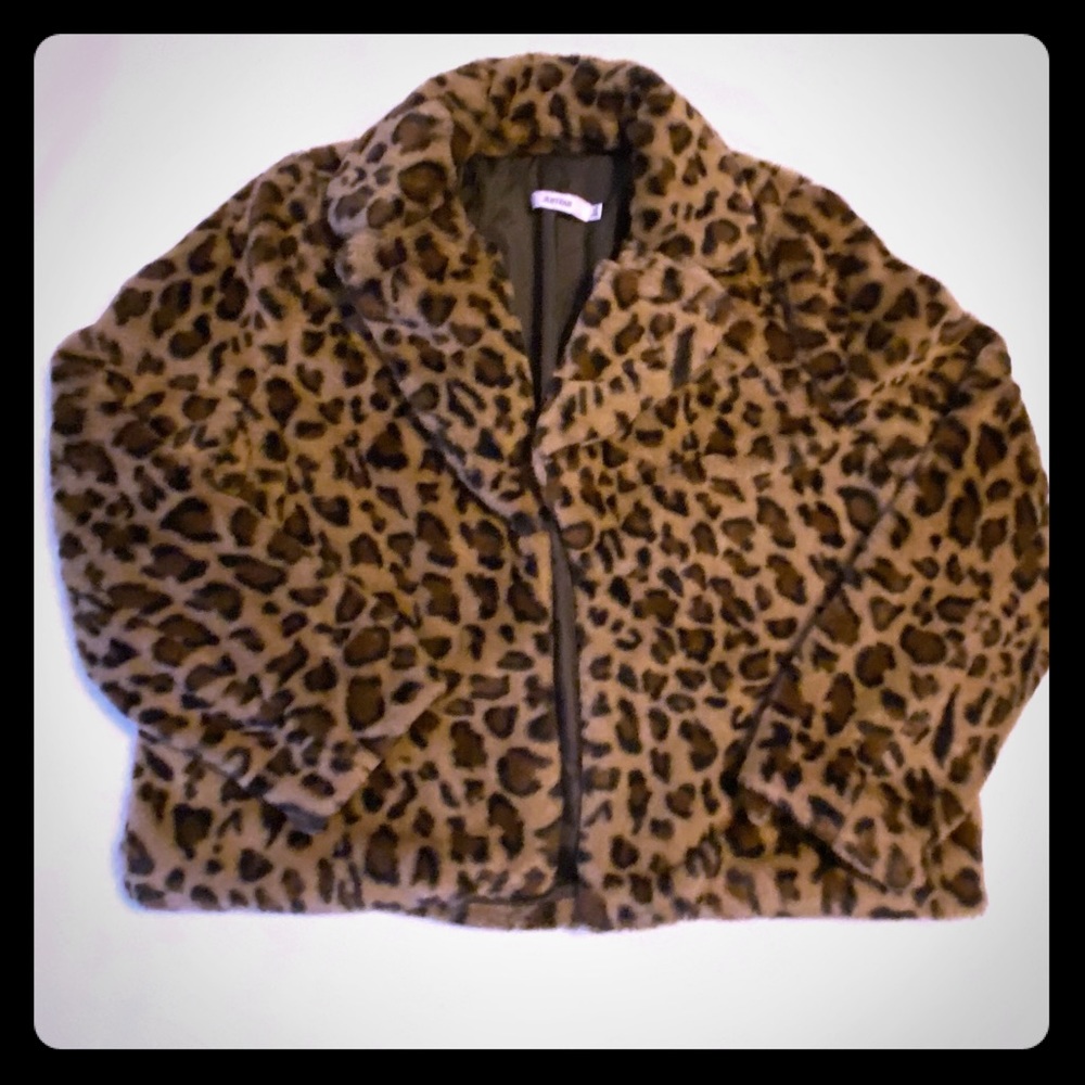 Leopard Faux Fur Jacket